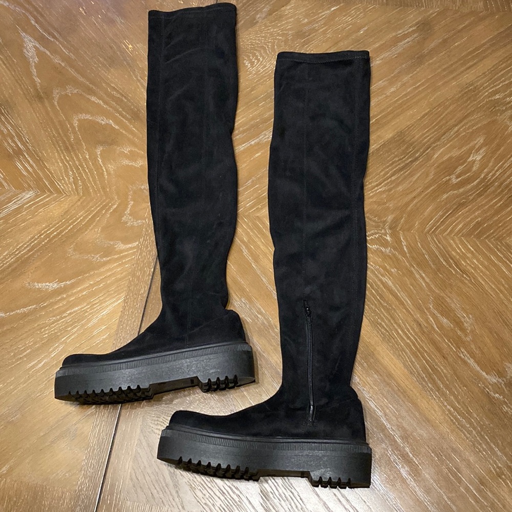 Black Over-the-Knee Women's Boots
